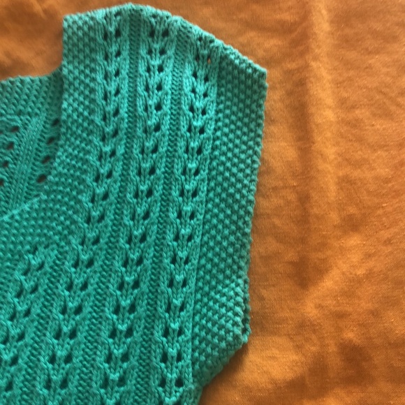 ISAAC MIZRAHI bright green knit sweater - Picture 5 of 5